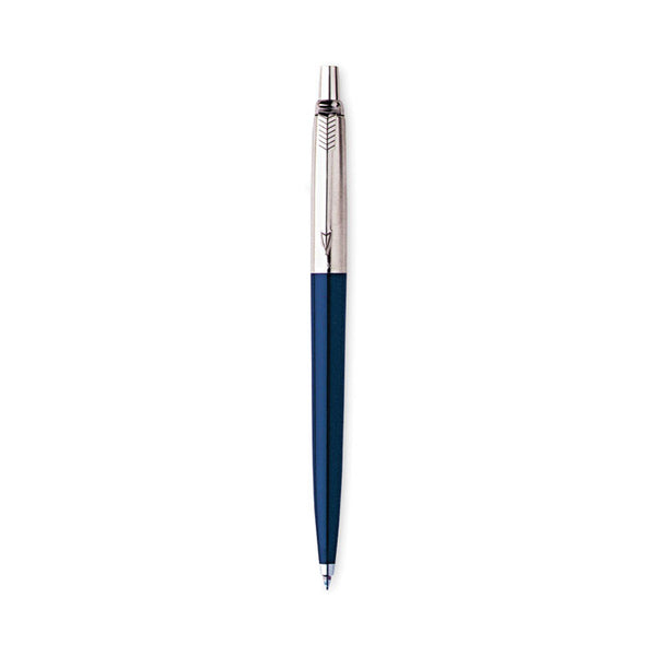 Parker® Jotter Ballpoint Pen, Retractable, Medium 1 mm, Blue Ink, Royal Blue/Chrome Barrel (PAR1953186)