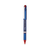 Pentel® EnerGel NV Gel Pen, Stick, Fine 0.5 mm Needle Tip, Red Ink, Blue/Red Barrel, Dozen (PENBLN25B)