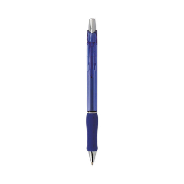 Pentel® R.S.V.P. Super RT Ballpoint Pen, Retractable, Medium 0.7 mm, Blue Ink, Translucent Blue/Blue Barrel, Dozen (PENBX477C)