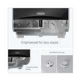 Kimberly-Clark Professional* ICON Coreless Standard Roll Toilet Paper Dispenser, 8.43 x 13 x 7.25, Black Mosaic (KCC58722)