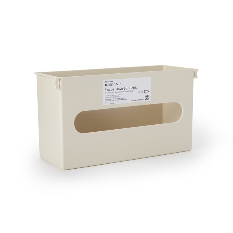 McKesson Prevent® Glove Box Holder Vertical Mounted 1-Box Capacity Putty 3-7/8 X 6-1/2 X 11 Inch Plastic (855129_EA) 1/EA