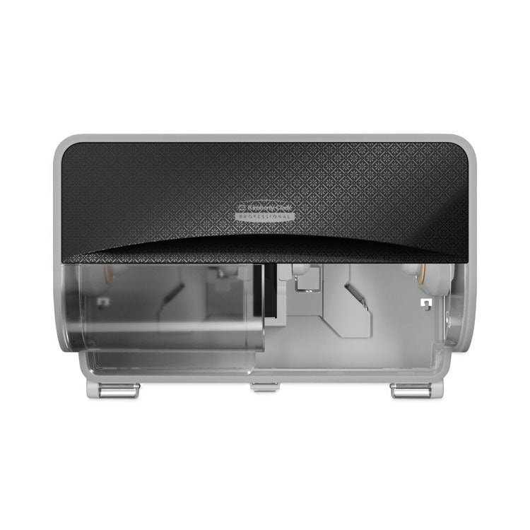 Kimberly-Clark Professional* ICON Coreless Standard Roll Toilet Paper Dispenser, 8.43 x 13 x 7.25, Black Mosaic (KCC58722)