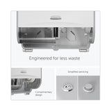 Kimberly-Clark Professional* ICON Coreless Standard Roll Toilet Paper Dispenser, 8.43 x 13 x 7.25, White Mosaic (KCC58712)