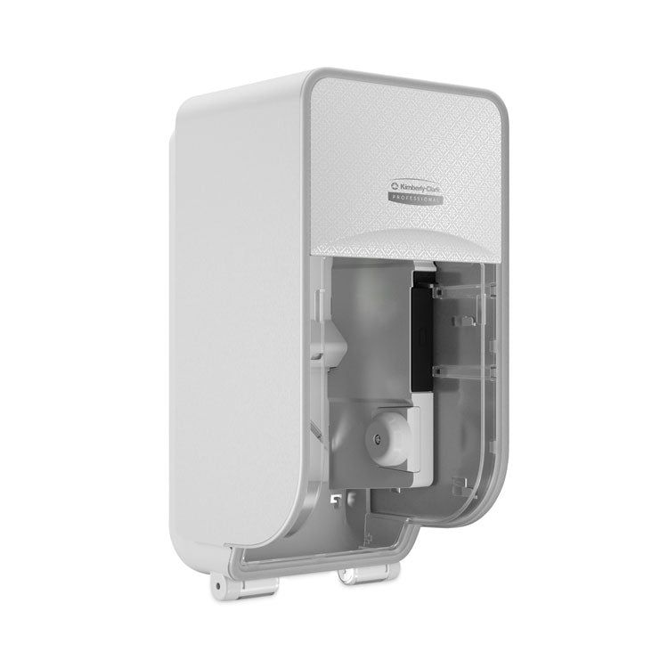 Kimberly-Clark Professional* ICON Coreless Standard Roll Toilet Paper Dispenser, 7.18 x 13.37 x 7.06, White Mosaic (KCC58711)