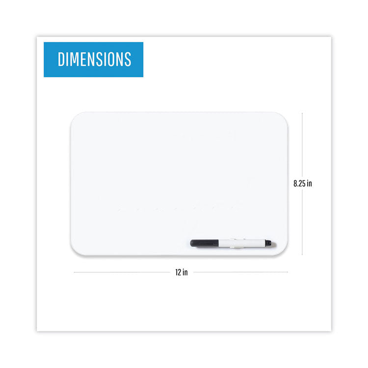 MasterVision® Dry Erase Lap Board, 11.88 x 8.25, White Surface (BVCMB8034397R) Each