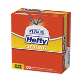 Hefty® Strong Tall Kitchen Drawstring Bags, 13 gal, 0.9 mil, 23.75" x 27", White, 120 Bags/Box, 3 Boxes/Carton (PCTE84562CT)