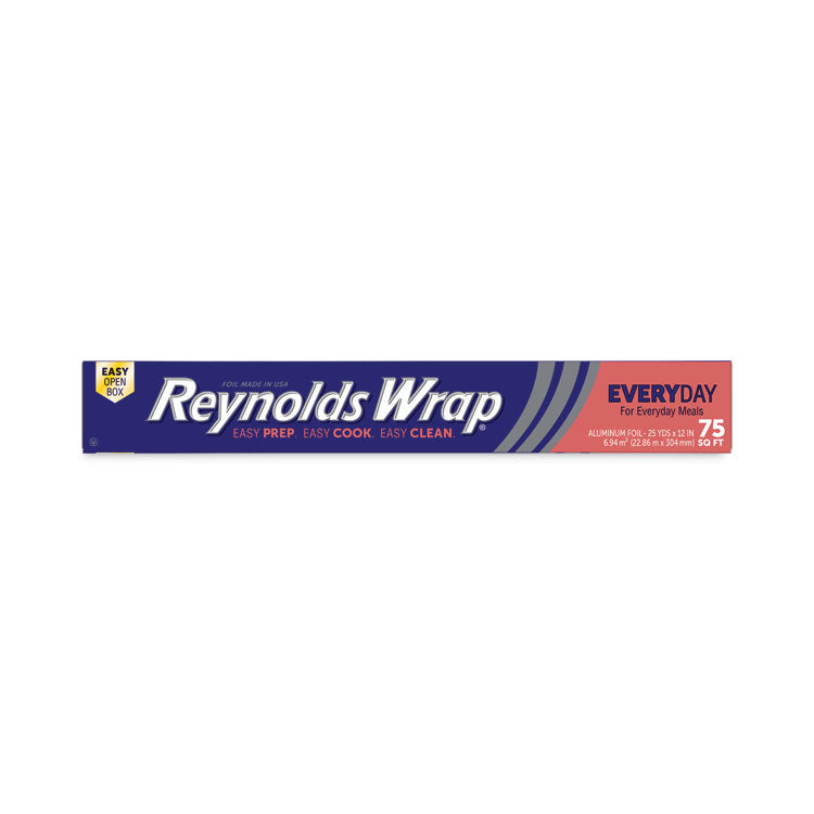 Reynolds Wrap® Standard Aluminum Foil Roll, 12" x 75 ft, Silver (RFPF28015)