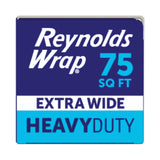 Reynolds Wrap® Heavy Duty Aluminum Foil Roll, 18" x 75 ft, Silver (RFPF28028)