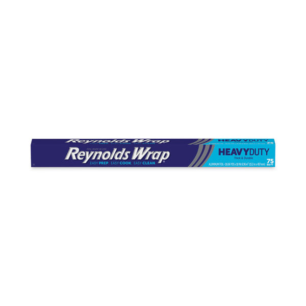 Reynolds Wrap® Heavy Duty Aluminum Foil Roll, 18" x 75 ft, Silver (RFPF28028)