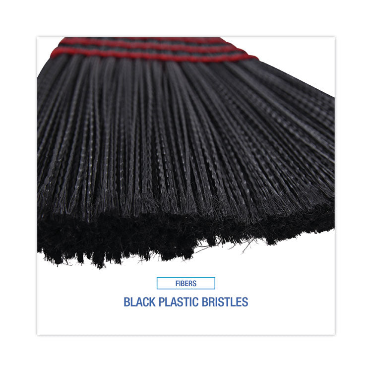 Boardwalk® Maid Broom, Plastic Bristles, 54" Overall Length, Dozen (BWK916P) Case of 12