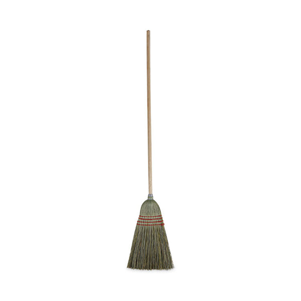 Boardwalk® Mixed Fiber Maid Broom, Mixed Fiber Bristles, 55" Overall Length, Natural, 12/Carton (BWK920YCT)