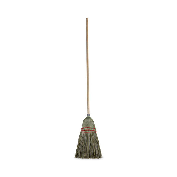 Boardwalk® Mixed Fiber Maid Broom, Mixed Fiber Bristles, 55" Overall Length, Natural, 12/Carton (BWK920YCT) Case of 12