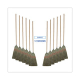 Boardwalk® Mixed Fiber Maid Broom, Mixed Fiber Bristles, 55" Overall Length, Natural, 12/Carton (BWK920YCT) Case of 12