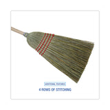 Boardwalk® Mixed Fiber Maid Broom, Mixed Fiber Bristles, 55" Overall Length, Natural (BWK920YEA) Each