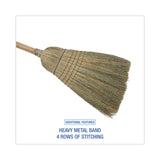 Boardwalk® Warehouse Broom, Corn Fiber Bristles, 56" Overall Length, Natural (BWK932CEA)