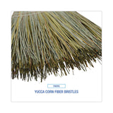 Boardwalk® Warehouse Broom, Yucca Corn Fiber Bristles, 56" Overalll Length, Natural, 12/Carton (BWK932YCT) Case of 12