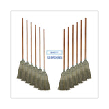 Boardwalk® Warehouse Broom, Yucca Corn Fiber Bristles, 56" Overalll Length, Natural, 12/Carton (BWK932YCT) Case of 12