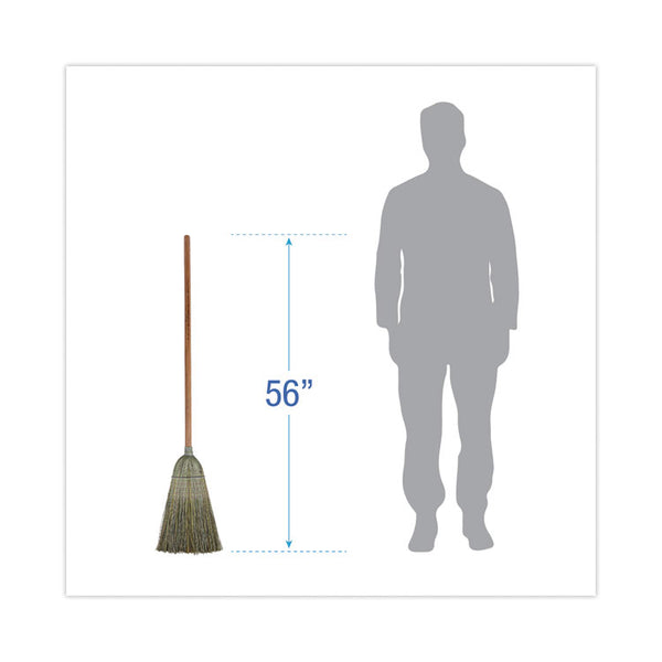 Boardwalk® Warehouse Broom, Yucca/Corn Fiber Bristles, 56" Overall Length, Natural (BWK932YEA)
