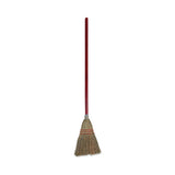 Boardwalk® Corn Fiber Lobby/Toy Broom, Corn Fiber Bristles, 39" Overall Length, Red, 12/Carton (BWK951TCT) Case of 12