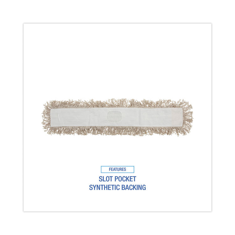 Boardwalk® Mop Head, Dust, Cotton, 36 x 3, White (BWK1036)