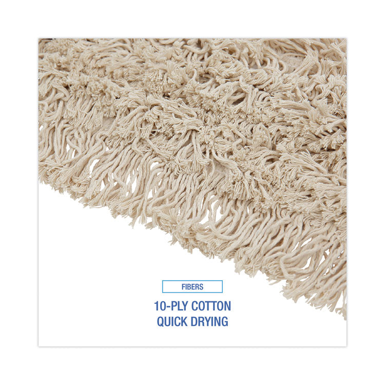 Boardwalk® Mop Head, Dust, Cotton, 36 x 3, White (BWK1036)