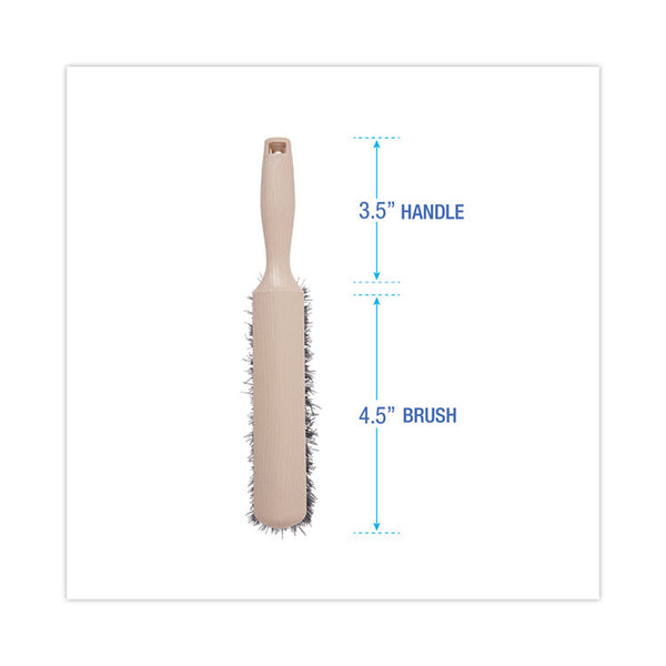Boardwalk® Counter Brush, Black Polypropylene, 4.5" Brush, 3.5" Tan Plastic Handle (BWK5308)