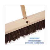 Boardwalk® Floor Brush Head, 3.25" Natural Palmyra Fiber Bristles, 18" Brush (BWK20118)