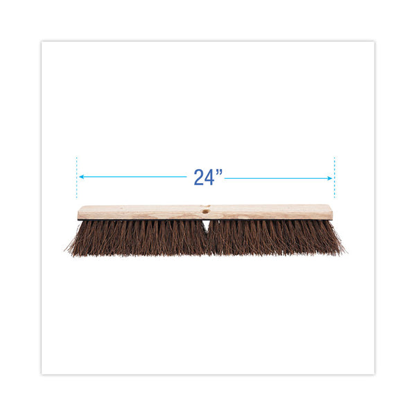 Boardwalk® Floor Brush Head, 3.25" Natural Palmyra Fiber Bristles, 24" Brush (BWK20124)
