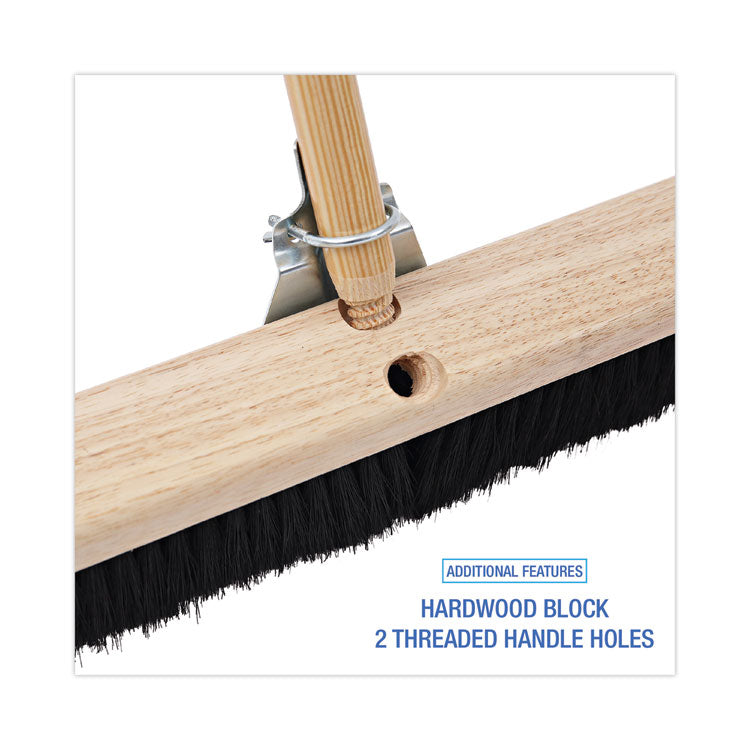 Boardwalk® Floor Brush Head, 2.5" Black Tampico Fiber Bristles, 36" Brush (BWK20236)