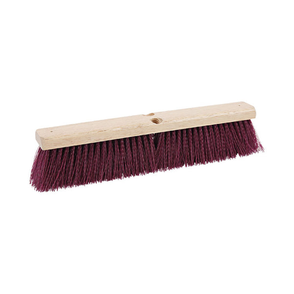 Boardwalk® Floor Brush Head, 3" Maroon Heavy-Duty Polypropylene Bristles, 18" Brush (BWK20318) Each