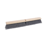 Boardwalk® Floor Brush Head, 3" Gray Flagged Polypropylene Bristles, 24" Brush (BWK20424)