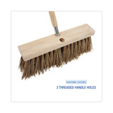 Boardwalk® Street Broom Head, 6.25" Brown Palmyra Fiber Bristles, 16" Brush (BWK71160)