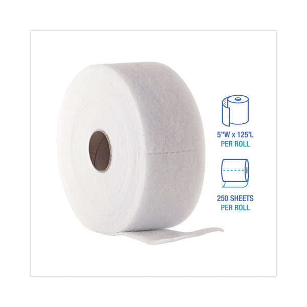 Boardwalk® TrapEze Disposable Dusting Sheets, 5" x 125 ft, White, 250 Sheets/Roll, 2 Rolls/Carton (BWK582505) Case of 2