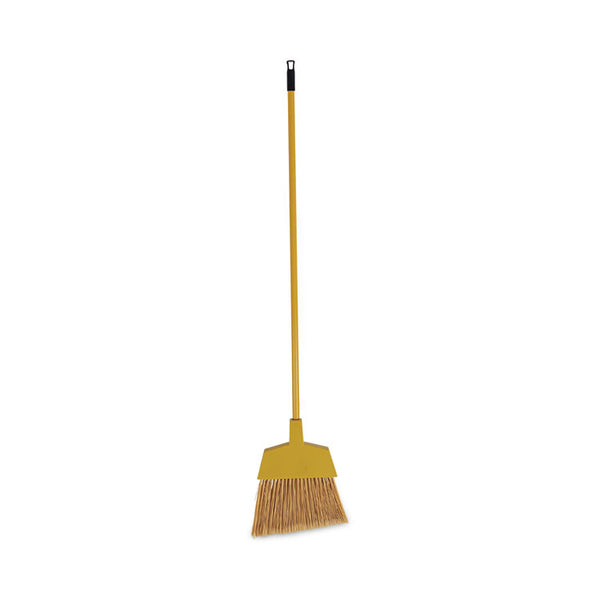Boardwalk® Corn Fiber Angled-Head Lobby Brooms, 55" Handle, Yellow, 12/Carton (BWKBRMAXIL)