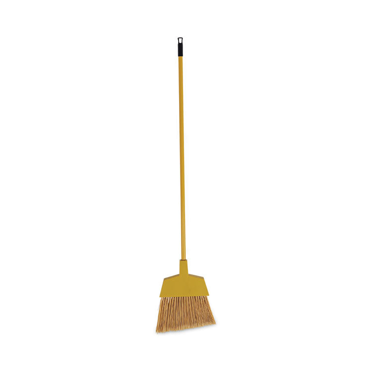 Boardwalk® Corn Fiber Angled-Head Lobby Brooms, 55" Handle, Yellow, 12/Carton (BWKBRMAXIL) Case of 12