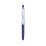 Pilot® VBall RT Liquid Ink Roller Ball Pen, Retractable, Extra-Fine 0.5 mm, Blue Ink, Blue/White Barrel (PIL26107)