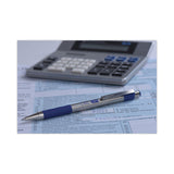 Zebra® F-301 Ballpoint Pen, Retractable, Fine 0.7 mm, Blue Ink, Stainless Steel/Blue Barrel (ZEB27120) Each