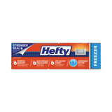 Hefty® Slider Bags, 1 qt, 2.5 mil, 7" x 8", Clear, 35 Bags/Box, 9 Boxes/Carton (RFPR82235CT)