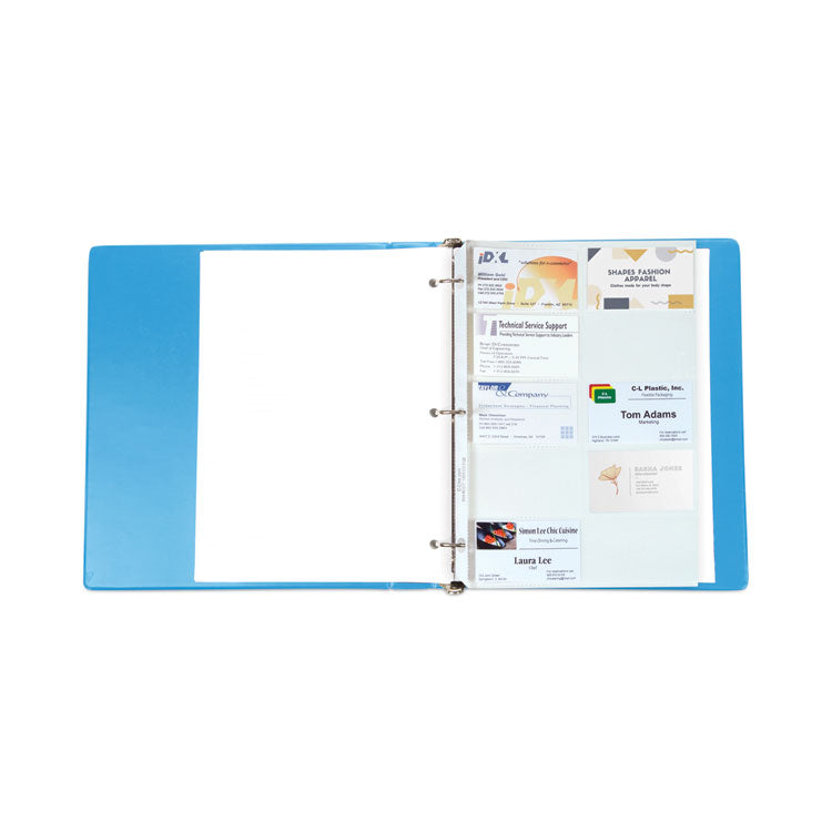 C-Line Business Card Binder Pages 10/Pack 61217 C-Line Business Card Binder Pages 10/Pack 61217