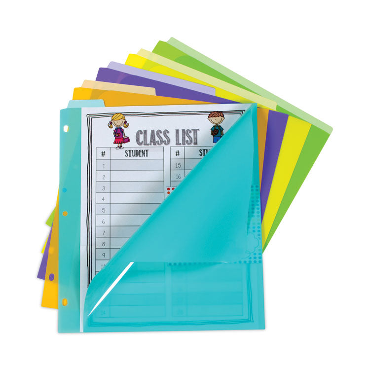 C-Line® Index Dividers with Vertical Tab, 5-Tab, 11.5 x 10, Assorted, 1 Set (CLI07150)