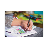 Zebra® F-301 Ballpoint Pen, Retractable, Fine 0.7 mm, Black Ink, Stainless Steel/Black Barrel (ZEB27110) Each