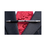 Zebra® F-301 Ballpoint Pen, Retractable, Fine 0.7 mm, Black Ink, Stainless Steel/Black Barrel, 2/Pack (ZEB27112) Pack of 2