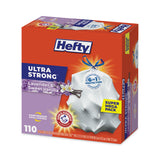 Hefty® Ultra Strong Scented Tall White Kitchen Bags, 13 gal, 0.9 mil, 23.75" x 24.88", White, 110/Box (PCTE88366) Box of 120