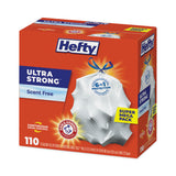 Hefty® Ultra Strong Tall Kitchen and Trash Bags, 13 gal, 0.9 mil, 23.75" x 24.88", White, 110/Box (PCTE88368)