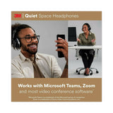 3M™ Quiet Space Headphones, Black (MMMQUIETSPSIOC)