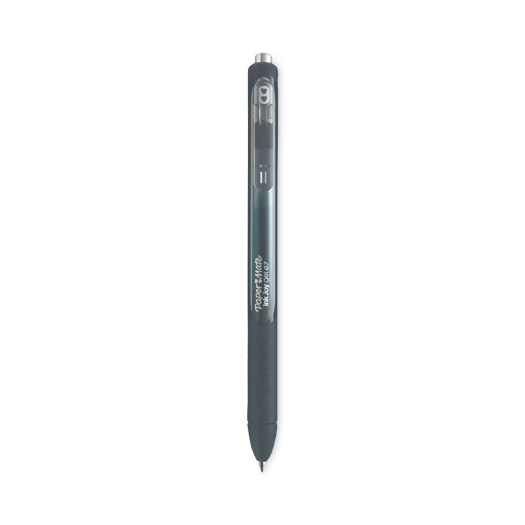 InkJoy Gel Pen, Retractable, Medium 0.7 mm, Black Ink, Black/Smoke Barrel, 3/Pack (PAP1951637) Pack of 3