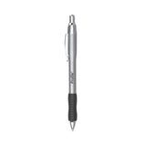Paper Mate® Profile Metal Ballpoint Pen, Retractable, Medium 1 mm, Black Ink, Silver Barrel, Dozen (PAP2130514)
