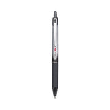 Pilot® VBall RT Liquid Ink Roller Ball Pen, Retractable, Fine 0.7 mm, Black Ink, Black/White Barrel, Dozen (PIL26206) 1 Dozen