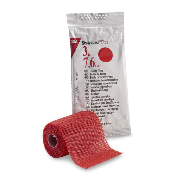 3M™ Scotchcast™ Plus Cast Tape 3 Inch X 12 Foot Fiberglass / Resin Red (199228_BX) 10/BX
