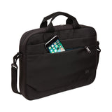 Case Logic® Advantage Laptop Attache, Fits Devices Up to 15.6", Polyester, 16.1 x 2.8 x 13.8, Black (CLG3203988)